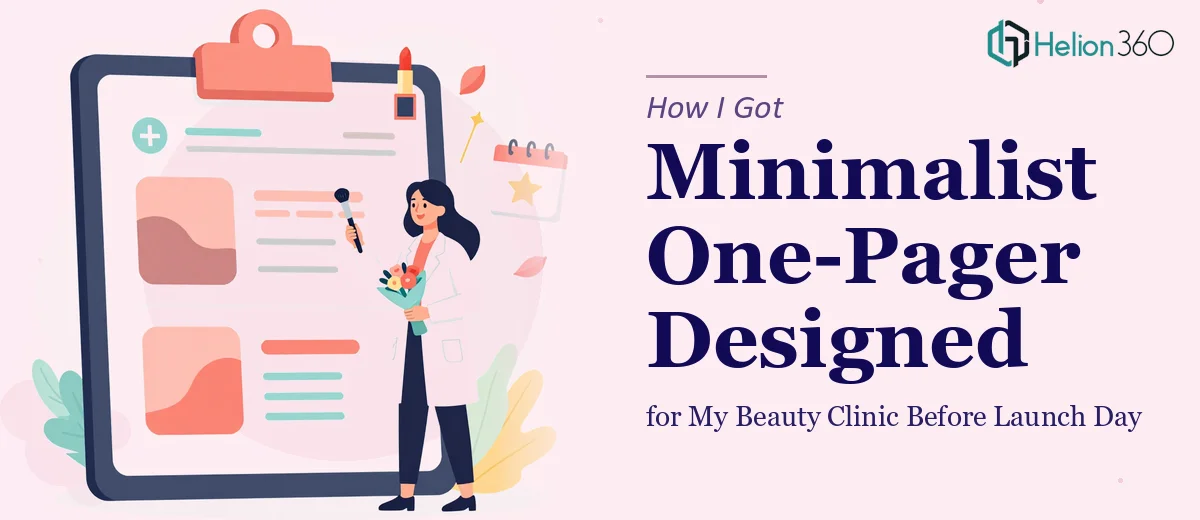 How I Got a Minimalist One-Pager Designed for My Beauty Clinic Before Launch Day