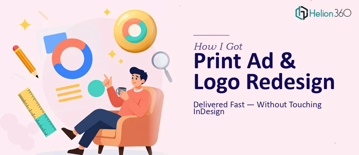 How I Got a Print Ad Redesign and Logo Delivered Fast — Without Touching InDesign Myself