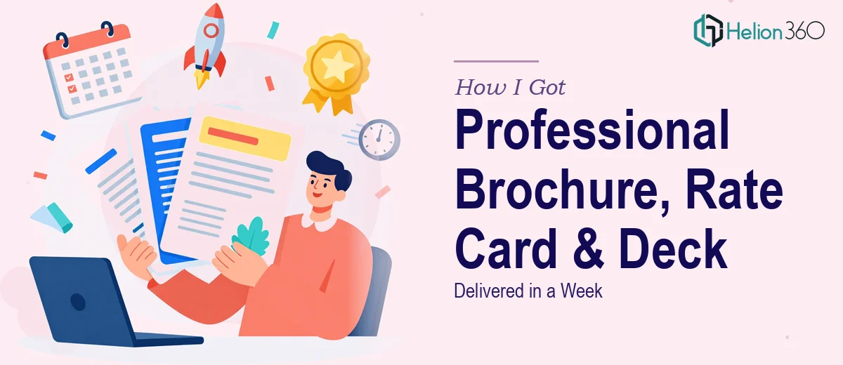 How I Got a Professional Product Brochure, Rate Card, and Presentation Deck Delivered in a Week