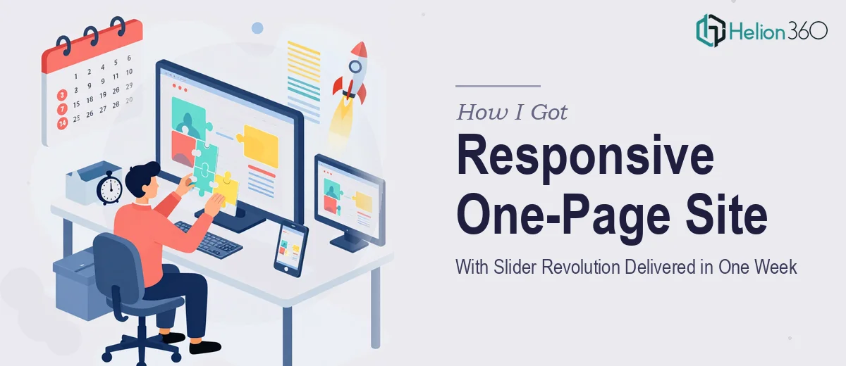 How I Got a Responsive One-Page Site With Slider Revolution Delivered in One Week