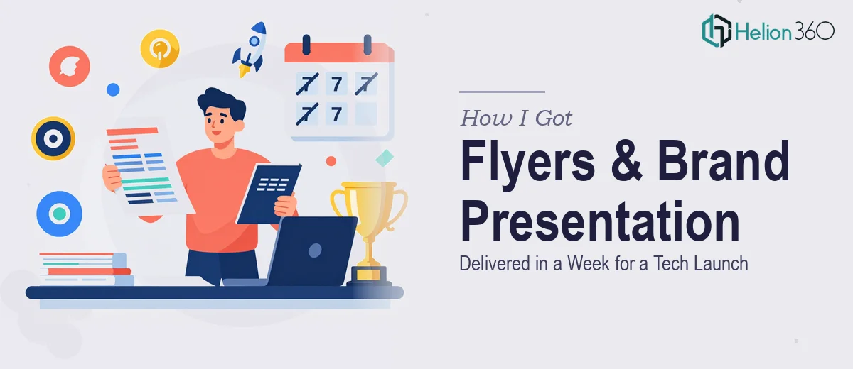 How I Got Flyers and a Brand Presentation Delivered in a Week for a Tech Launch