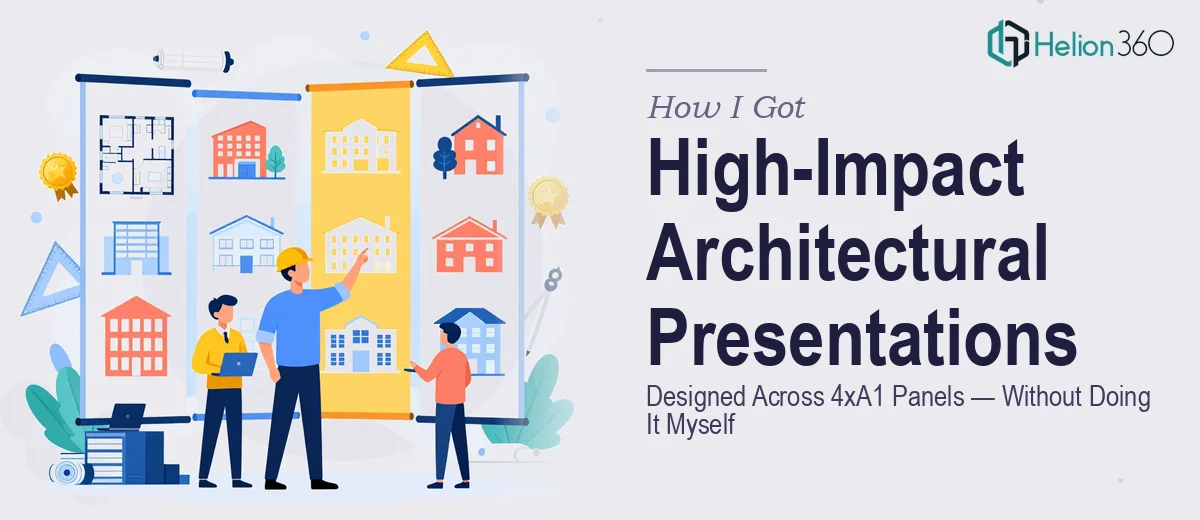 How I Got High-Impact Architectural Presentations Designed Across 4xA1 Panels — Without Doing It Myself