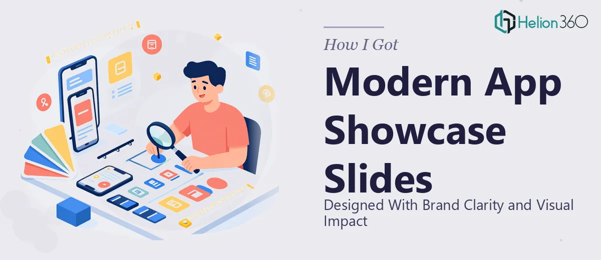 How I Got Modern App Showcase Slides Designed With Brand Clarity and Visual Impact