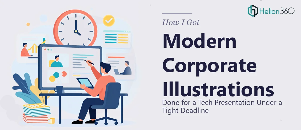 How I Got Modern Corporate Illustrations Done for a Tech Presentation Under a Tight Deadline
