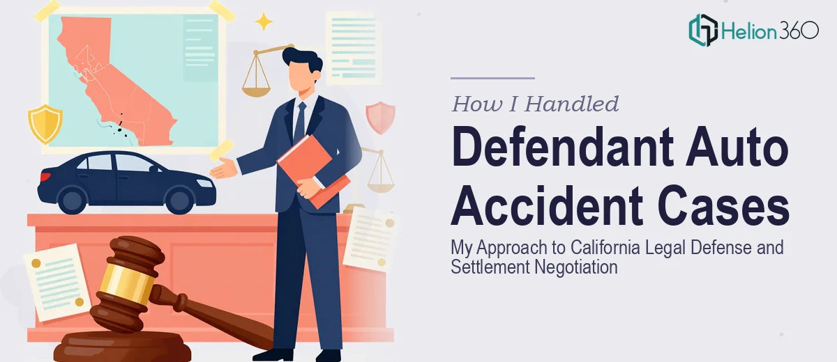 How I Handled Defendant Auto Accident Cases: My Approach to California Legal Defense and Settlement Negotiation