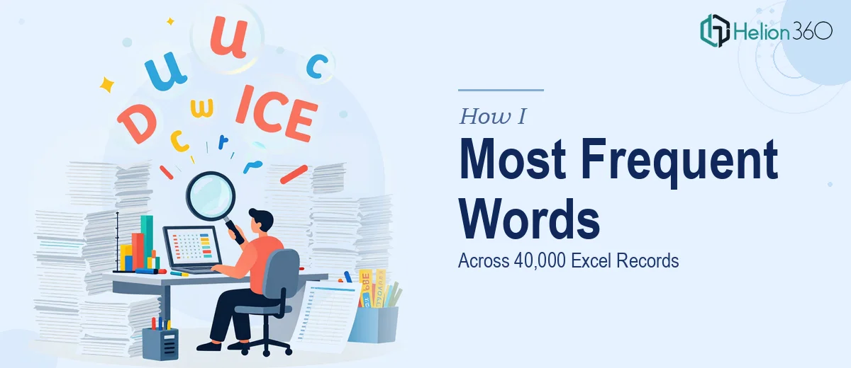 How I Identified the Most Frequent Words Across 40,000 Excel Records