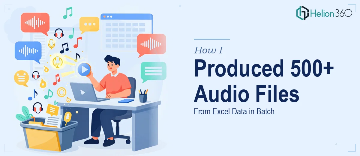 How I Produced 500+ Conversational Audio Files From Excel Data in Batch
