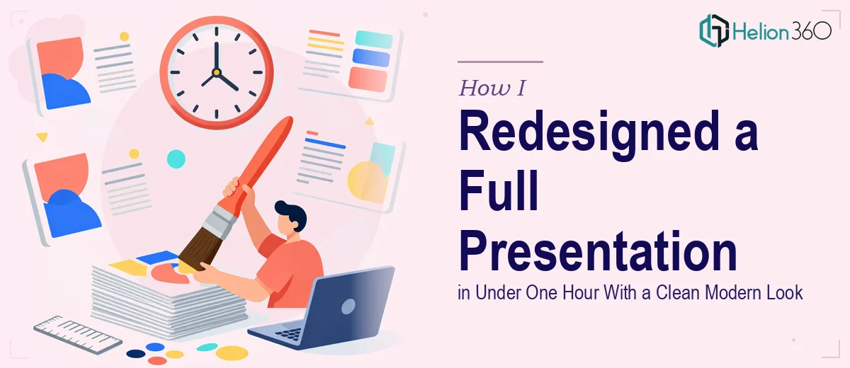 How I Redesigned a Full PowerPoint Presentation in Under One Hour With a Clean Modern Look