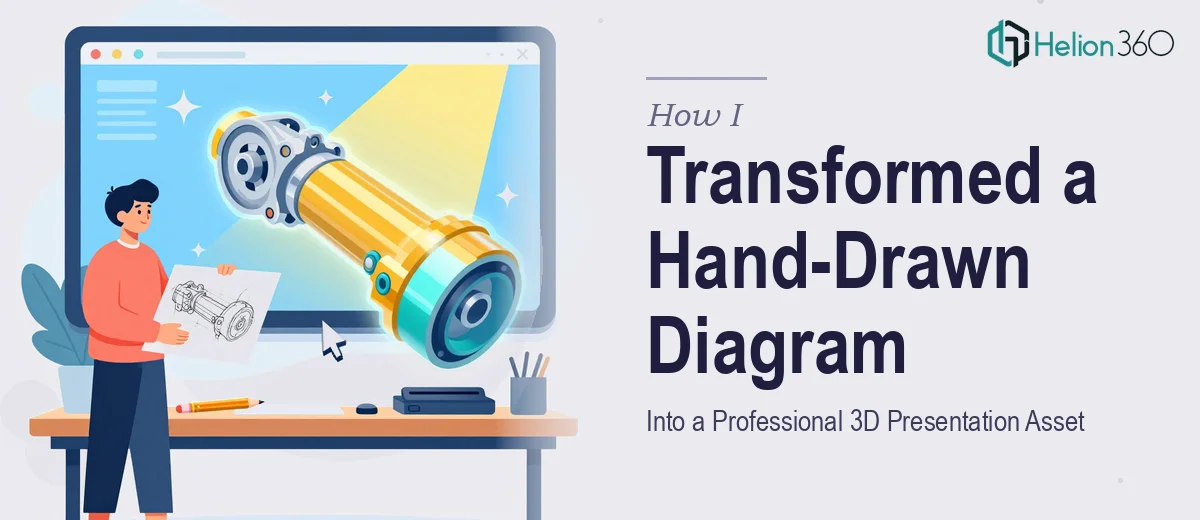 How I Transformed a Hand-Drawn Truck Parts Diagram Into a Professional 3D Presentation Asset