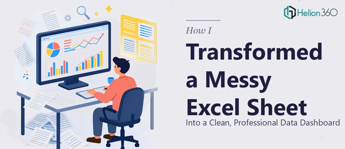How I Transformed a Messy Excel Sheet Into a Clean, Professional Data Dashboard