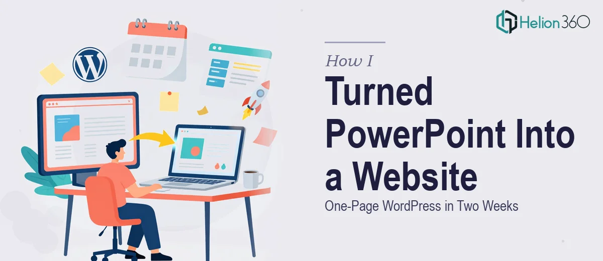 How I Turned a PowerPoint Presentation Into a One-Page WordPress Website in Two Weeks