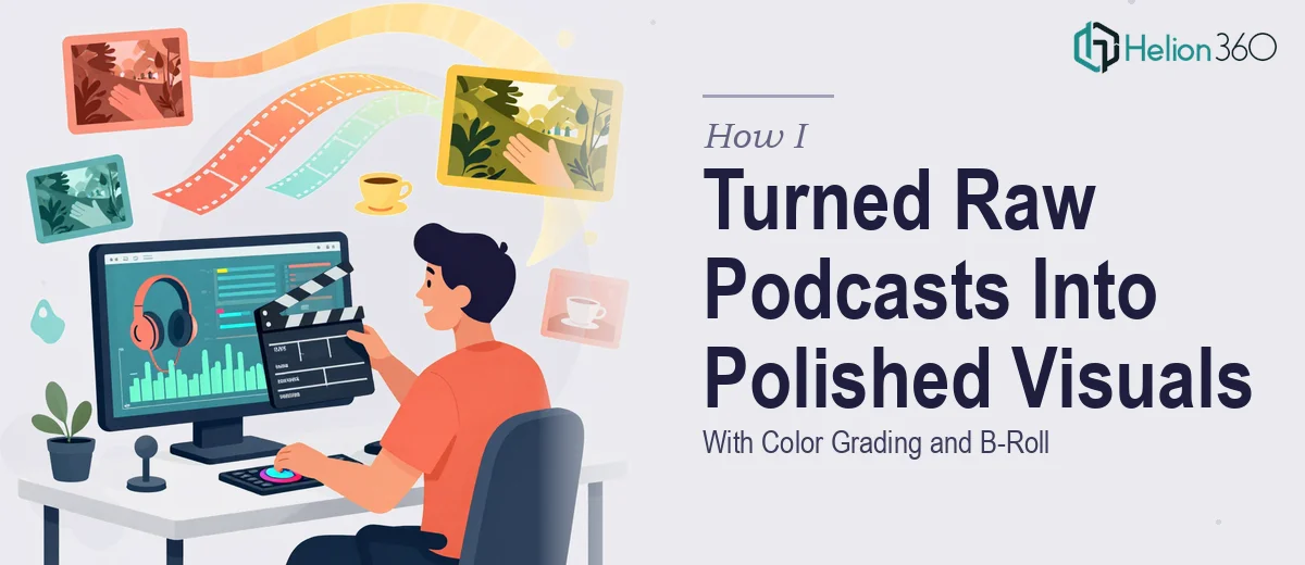 How I Turned Raw Podcast Recordings Into Polished Visuals With Color Grading and B-Roll