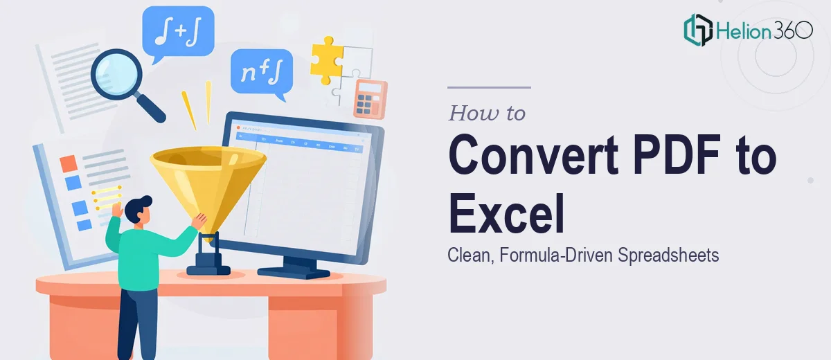 How to Convert a Dense PDF Into a Clean, Formula-Driven Excel Spreadsheet