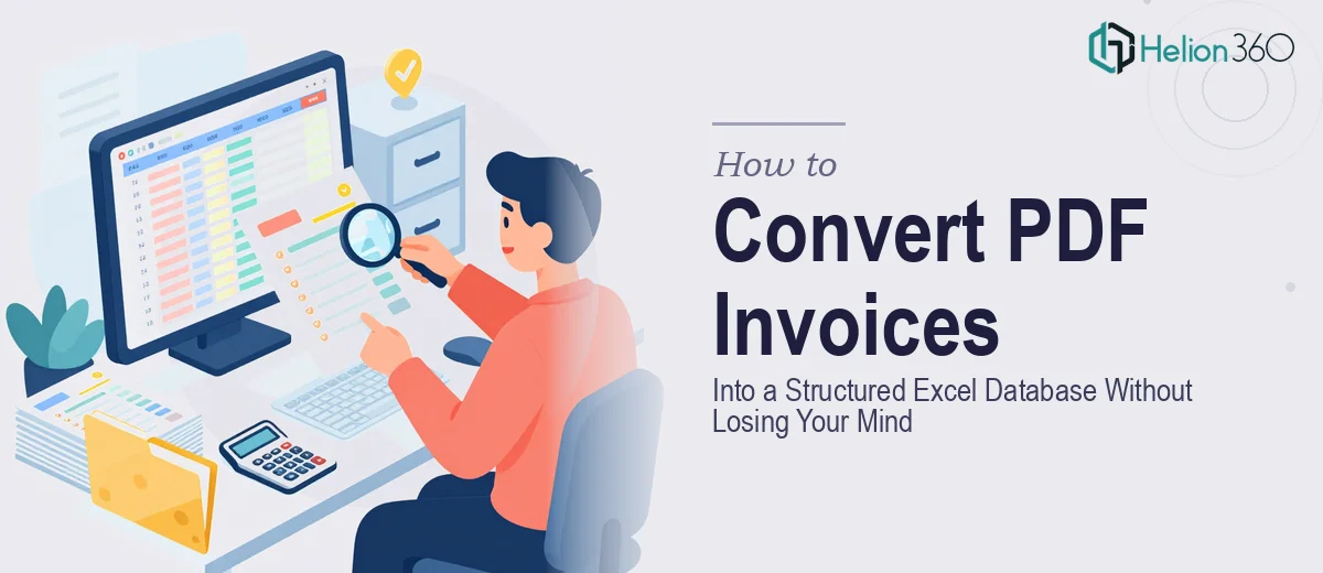 How to Convert PDF Invoices Into a Structured Excel Database Without Losing Your Mind