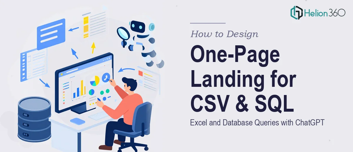 How to Design a One-Page Landing Page for Querying CSV, Excel, and SQL Data with ChatGPT