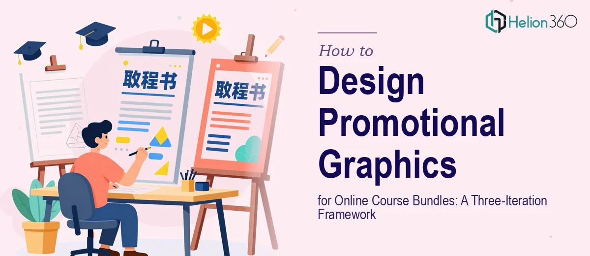 How to Design Promotional Graphics for an Online Course Bundle: A Three-Iteration Framework