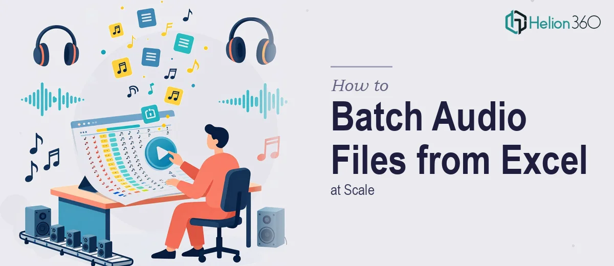 How to Produce Batch Audio Files From Excel Data at Scale