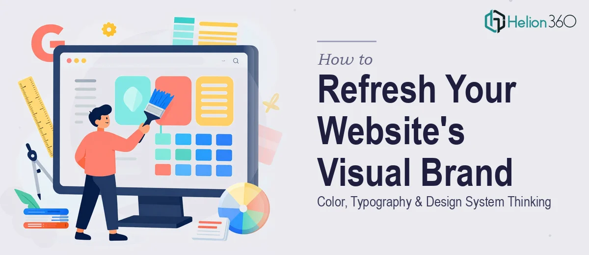 How to Refresh a Website's Visual Brand: Color, Typography, and Design System Thinking