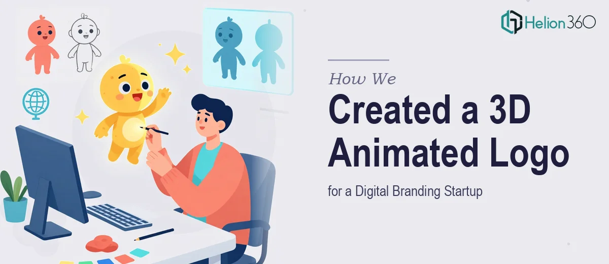 How We Created a Memorable 3D Animated Character Logo for a Digital Branding Startup