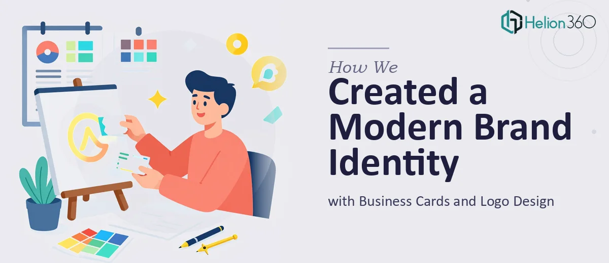 How We Created a Modern Brand Identity with Business Cards and Logo Design