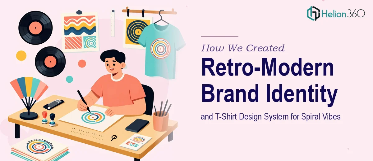 How We Created a Retro-Modern Brand Identity and T-Shirt Design System for Spiral Vibes