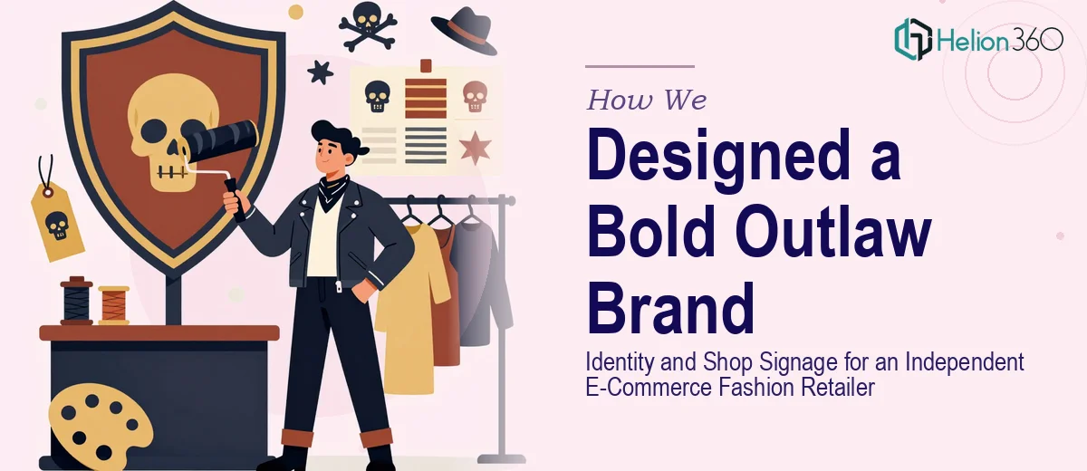 How We Designed a Bold Outlaw Brand Identity and Shop Signage for an Independent E-Commerce Fashion Retailer