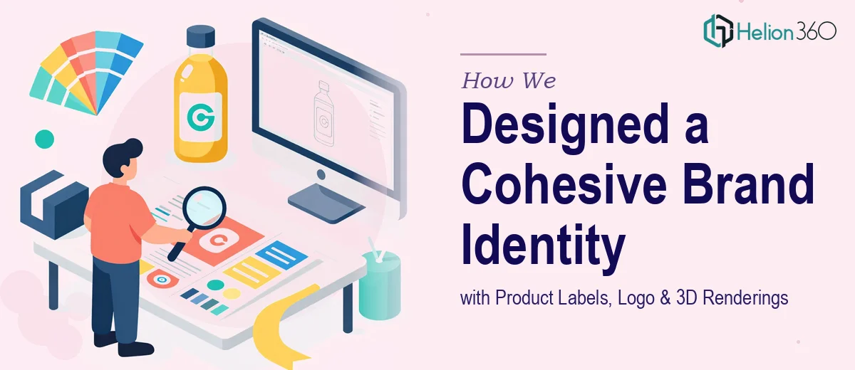 How We Designed a Cohesive Brand Identity System with Product Labels, Logo, and 3D Renderings