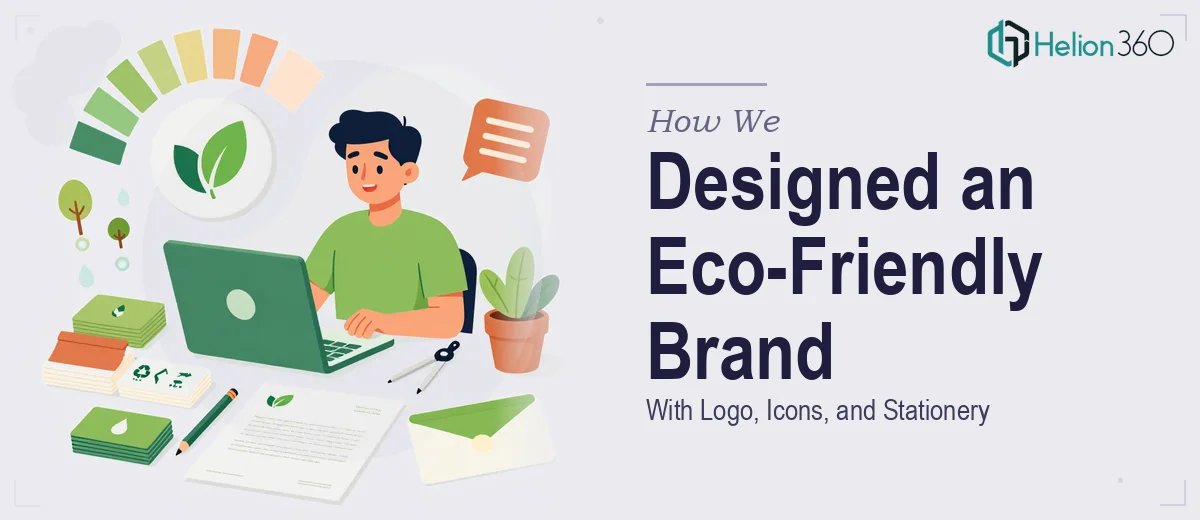 How We Designed a Cohesive Eco-Friendly Brand Identity With Logo, Icons, and Stationery