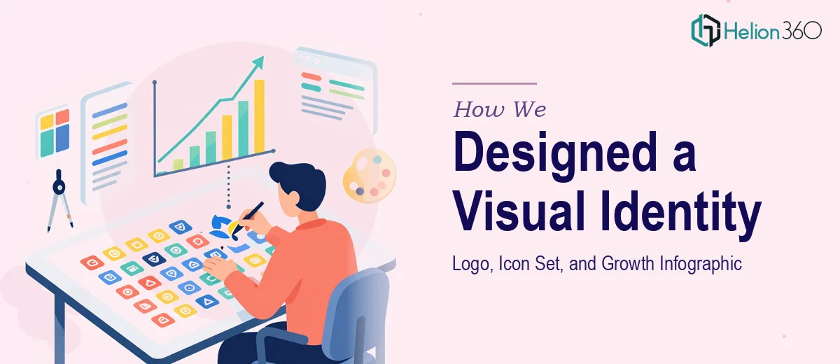 How We Designed a Cohesive Visual Identity System: Logo, Icon Set, and Growth Infographic