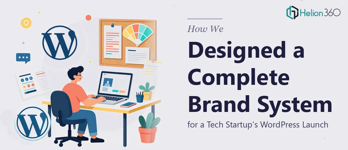 How We Designed a Complete Visual Brand System for a Tech Startup's WordPress Launch