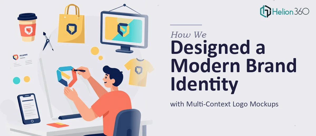 How We Designed a Modern Brand Identity with Multi-Context Logo Mockups