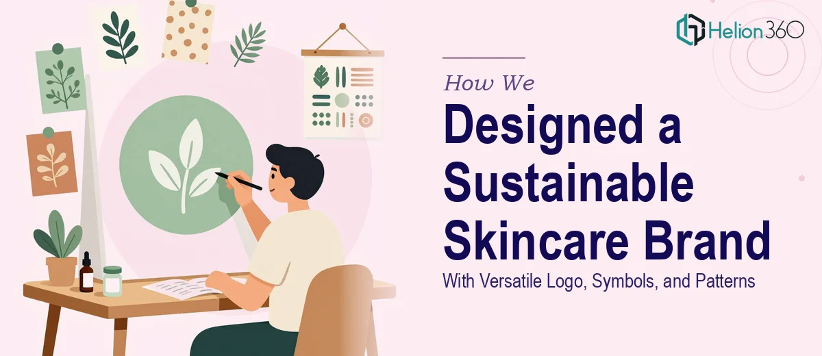 How We Designed a Sustainable Skincare Brand Identity With Versatile Logo, Symbols, and Patterns
