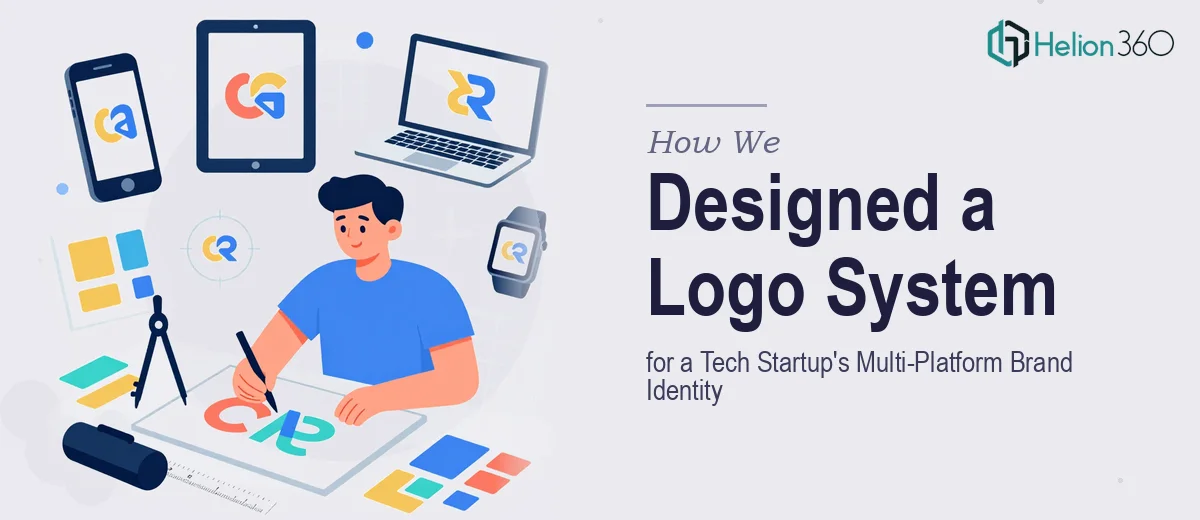 How We Designed a Versatile 2-Letter Logo System for a Tech Startup's Multi-Platform Brand Identity