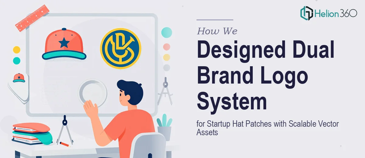 How We Designed Dual Brand Logo System for Startup Hat Patches with Scalable Vector Assets