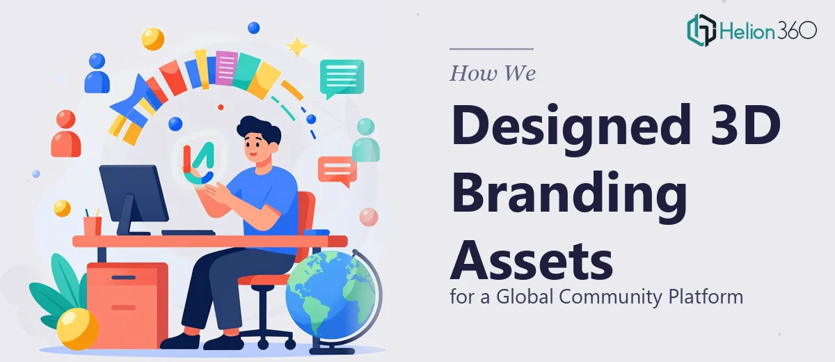How We Designed High-Energy 3D Branding Assets for a Global Community Platform
