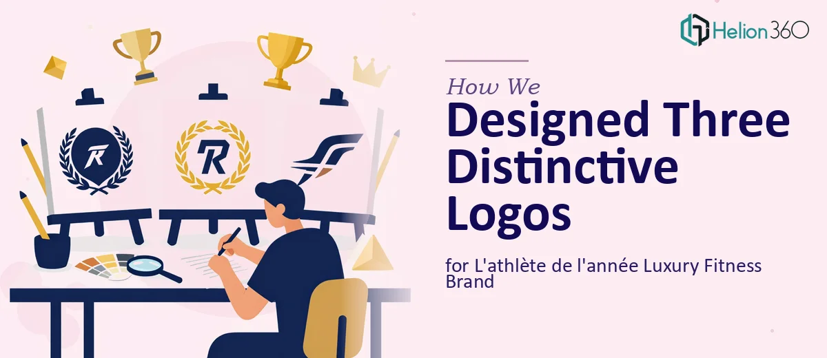 How We Designed Three Distinctive Logos for L'athlète de l'année Luxury Fitness Brand