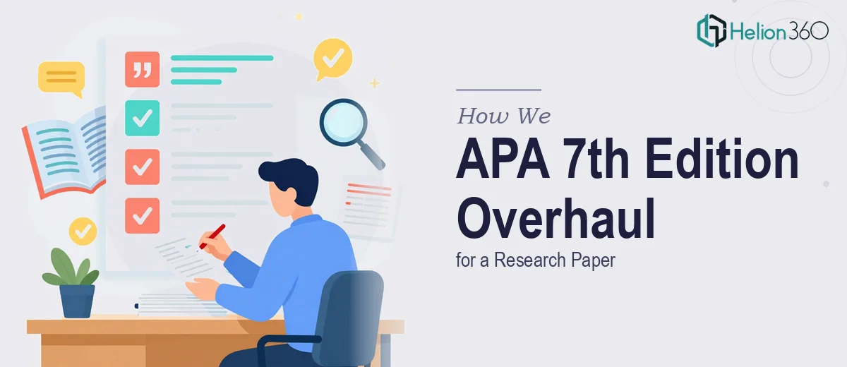 How We Executed a Complete APA 7th Edition Overhaul for a Research Paper