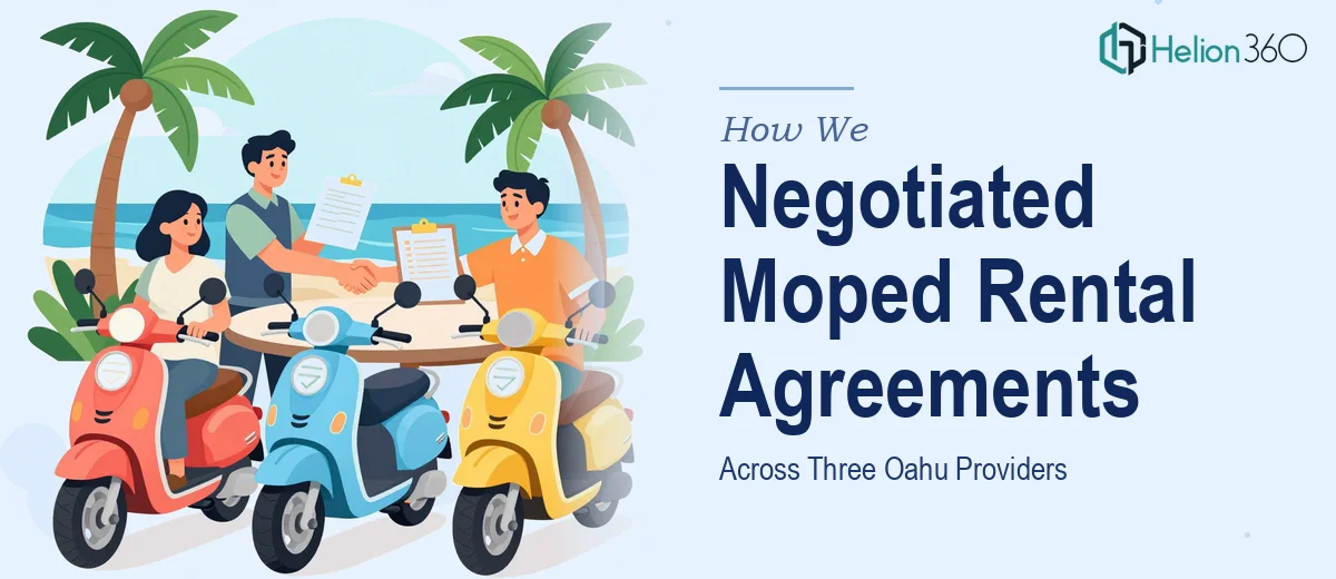 How We Negotiated Competitive Moped Rental Agreements Across Three Oahu Providers