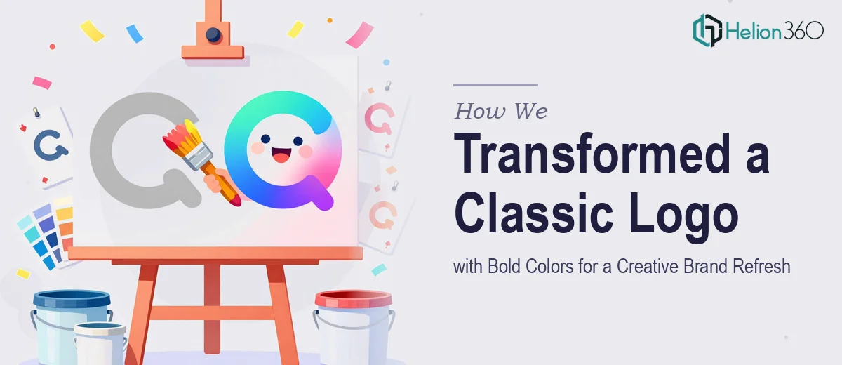 How We Transformed a Classic Logo with Bold Colors for a Creative Startup's Brand Refresh