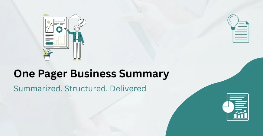 One Pager Business Summary