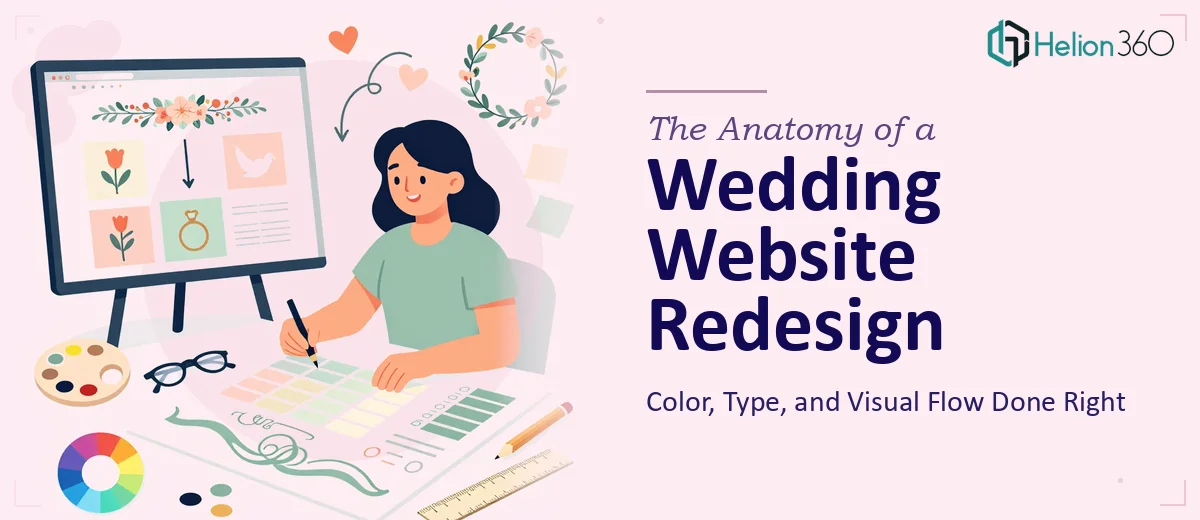 The Anatomy of a Wedding Website Redesign: Color, Type, and Visual Flow Done Right