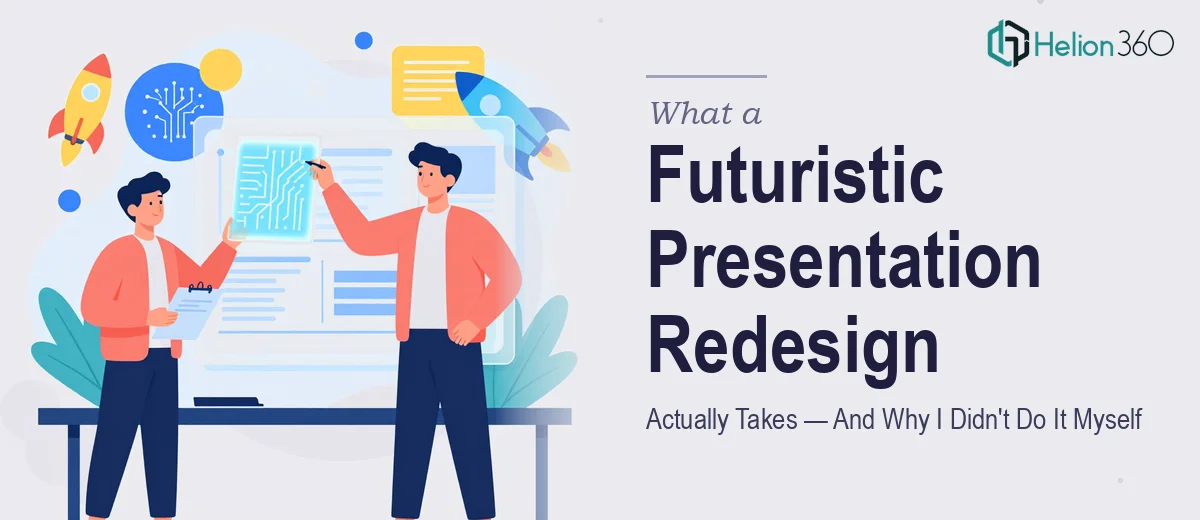 What a Futuristic Presentation Redesign Actually Takes — And Why I Didn't Try to Do It Myself
