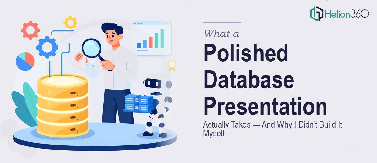 What a Polished Database Presentation Actually Takes — And Why I Didn't Try to Build It Myself
