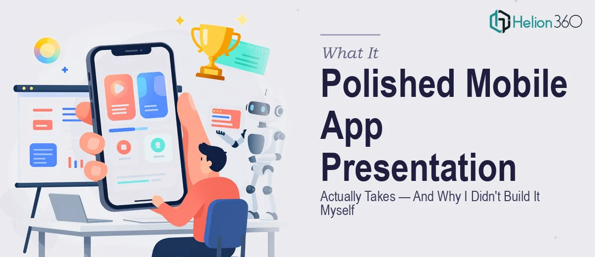 What a Polished Mobile App Presentation Actually Takes — And Why I Didn't Try to Build It Myself