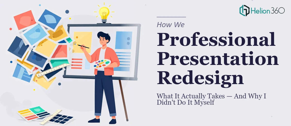 What a Professional Presentation Redesign Actually Takes — And Why I Didn't Do It Myself