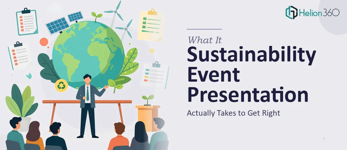 What a Sustainability Event Presentation Actually Takes to Get Right