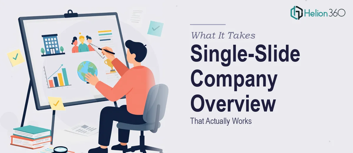 What It Actually Takes to Design a Single-Slide Company Overview That Works